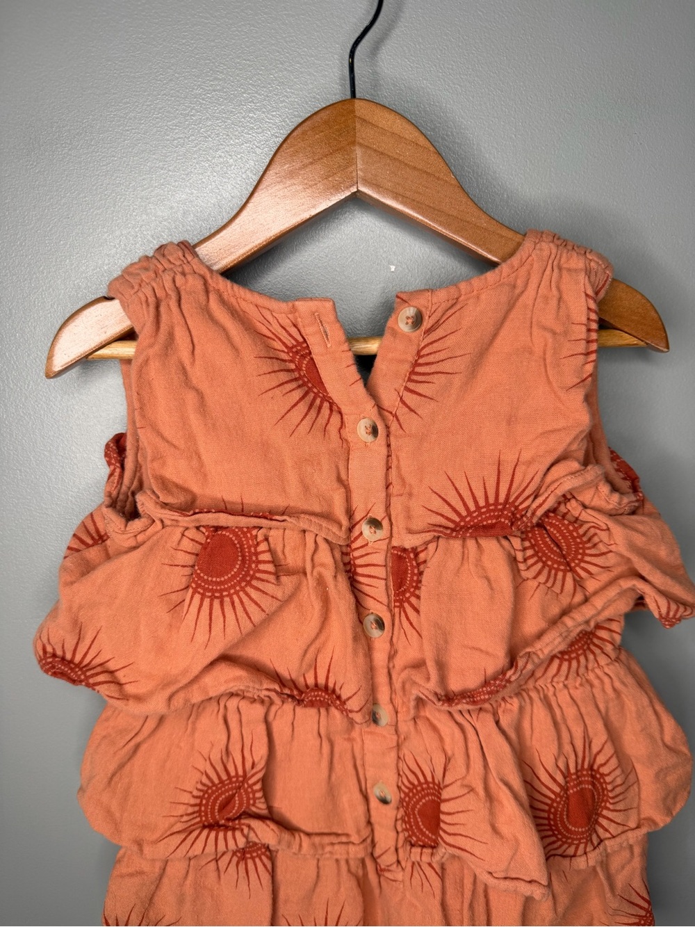 Kate Quinn Organic Cotton Sun Print Ruffle One Piece - Picture 7 of 10